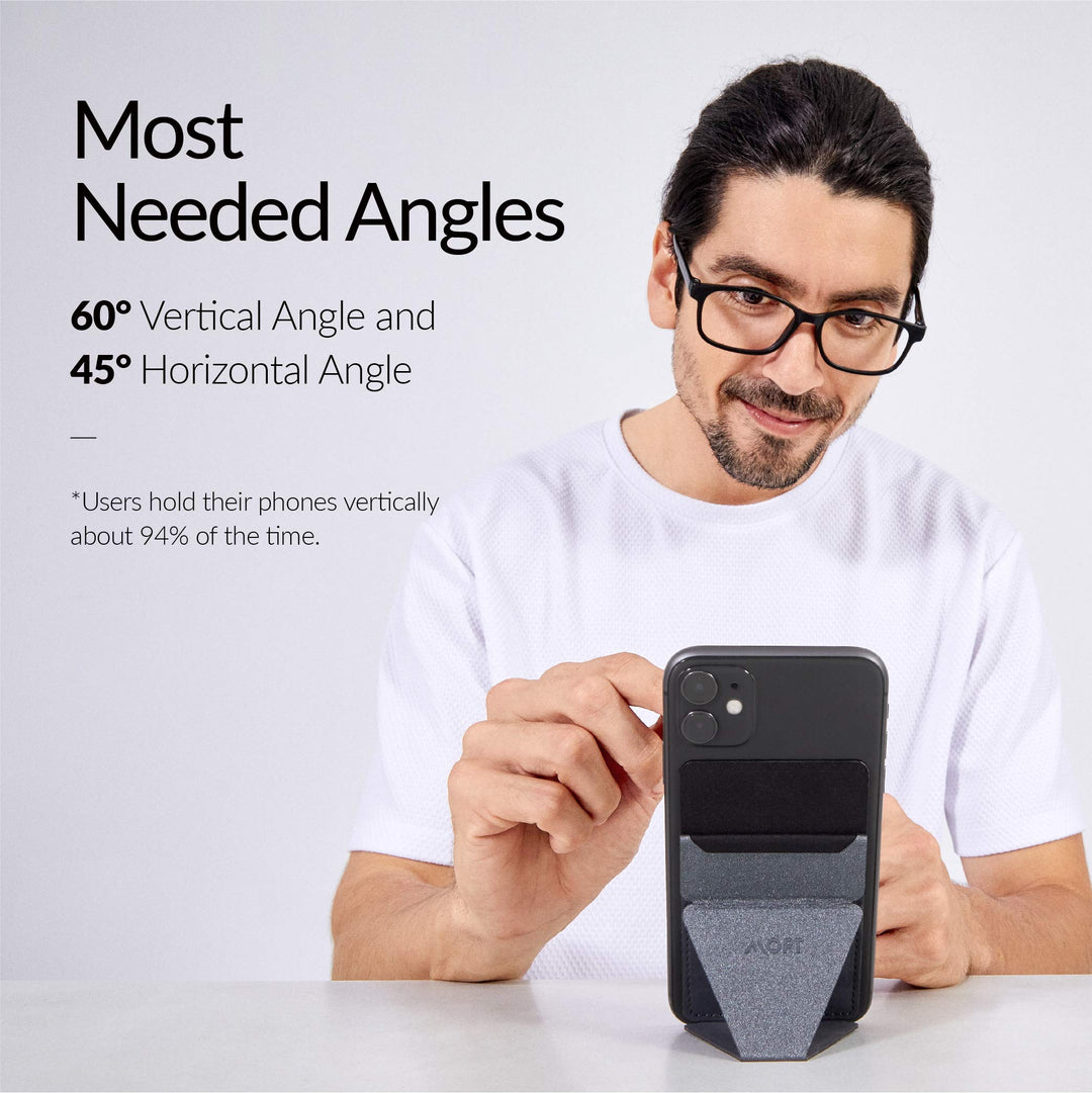 MOFT Adhesive Card Holder And Phone Stand, Starry Grey