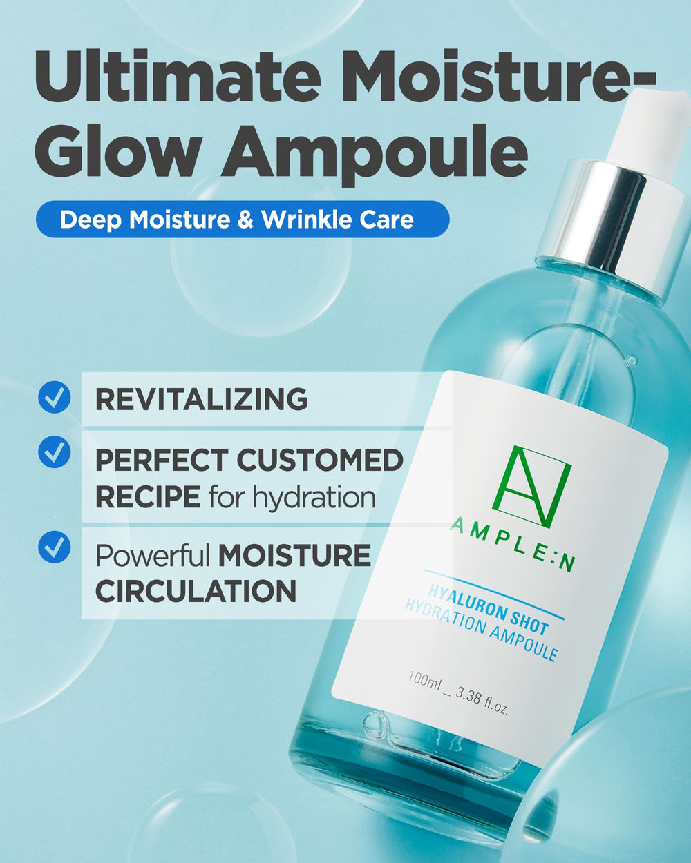 CORÉANA Ample:N Hyaluron Shot Ampoule, 1.01 fl oz