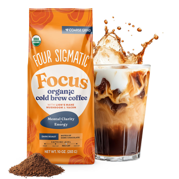 Four Sigmatic Mushroom Ground Coffee, Dark Roast, 12 oz