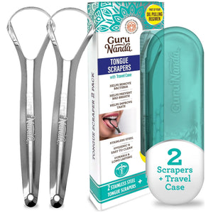 GuruNanda Tongue Scraper, Pack of 2
