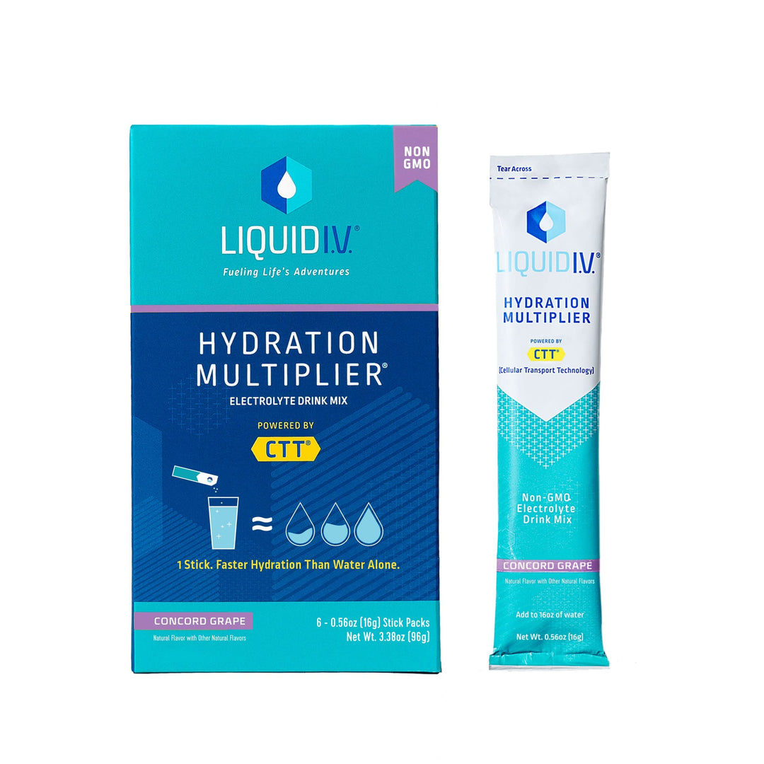 Liquid I.V. Hydration Multiplier Drink Mix, Grape, 6 Count