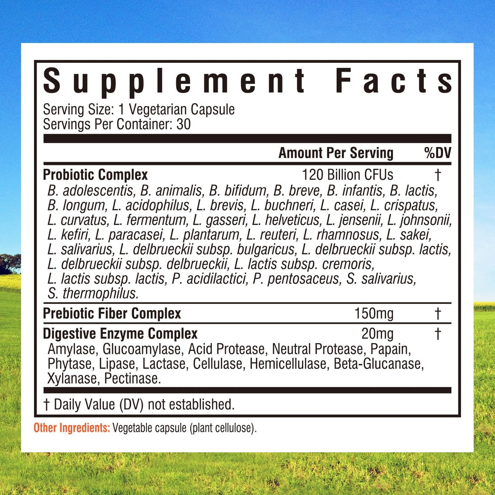Innate Vitality 3-in-1 Probiotics, 120 Billion CFUs, 30 Count