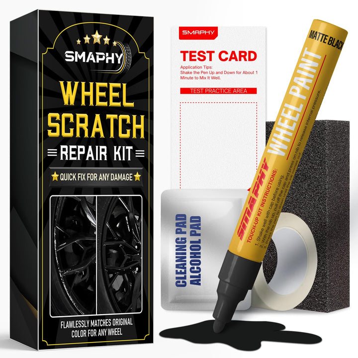 Smaphy Wheel Repair Kit, Matte Black