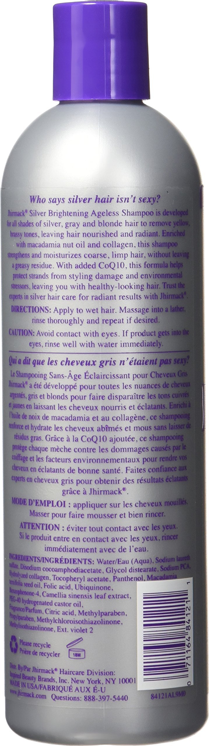 Jhirmack Silver Brightening Shampoo, 12 oz