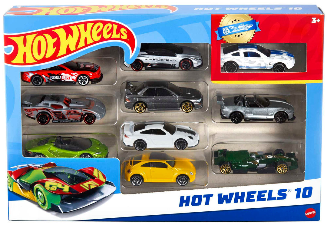 Hot Wheels Basic Cars, 10 Count, Pack of 10