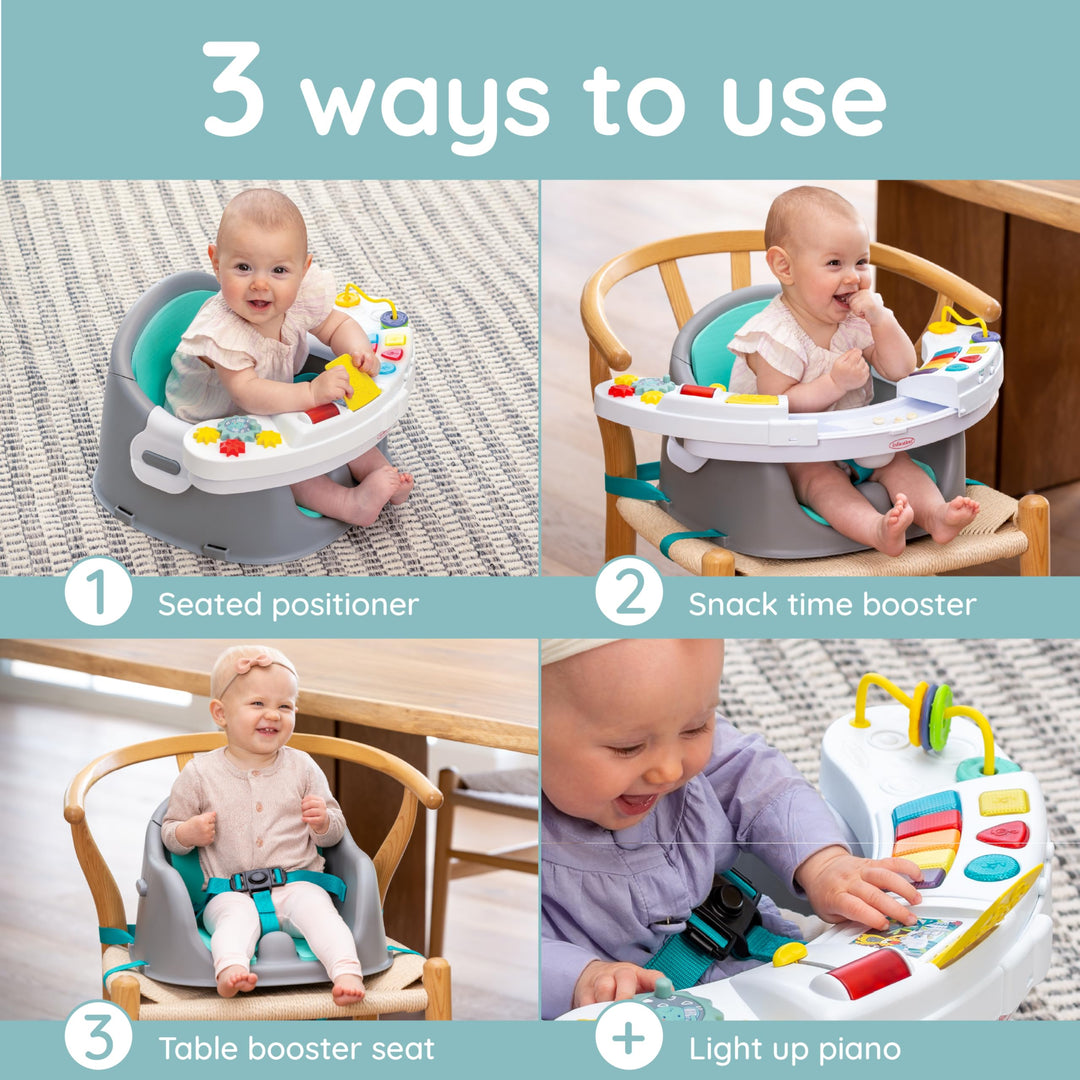 Infantino Music & Lights 3-in-1 Discovery Seat & Booster, Teal