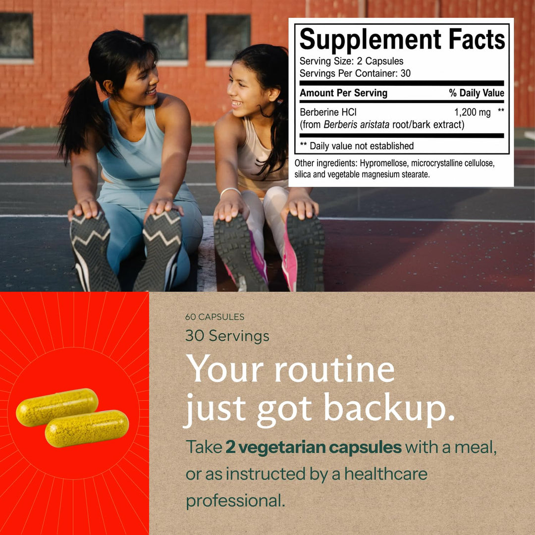 Sunergetic Berberine HCI, 1,200 mg, 60 Count