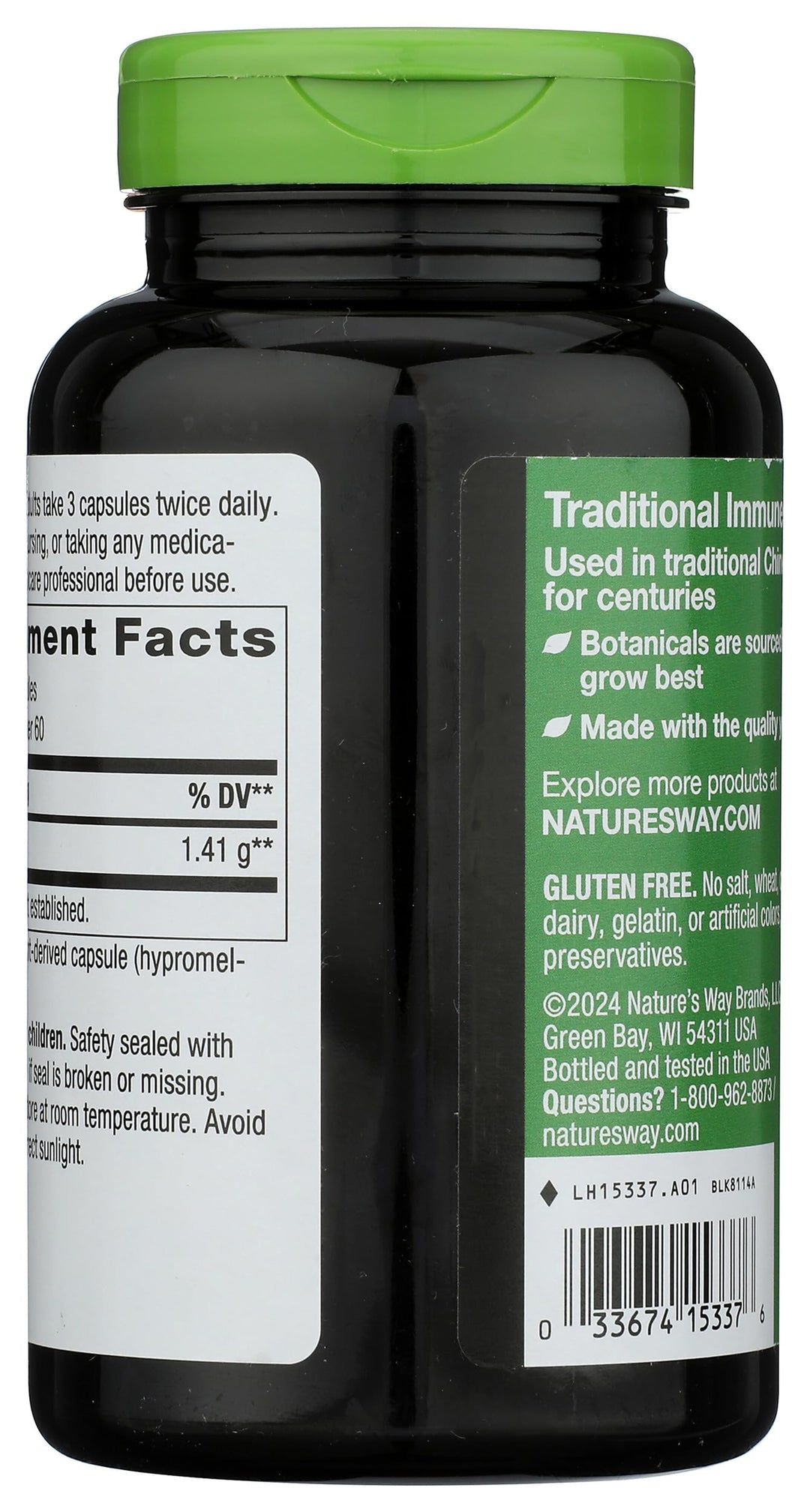 Nature's Way Astragalus Root Capsules, 180 Count