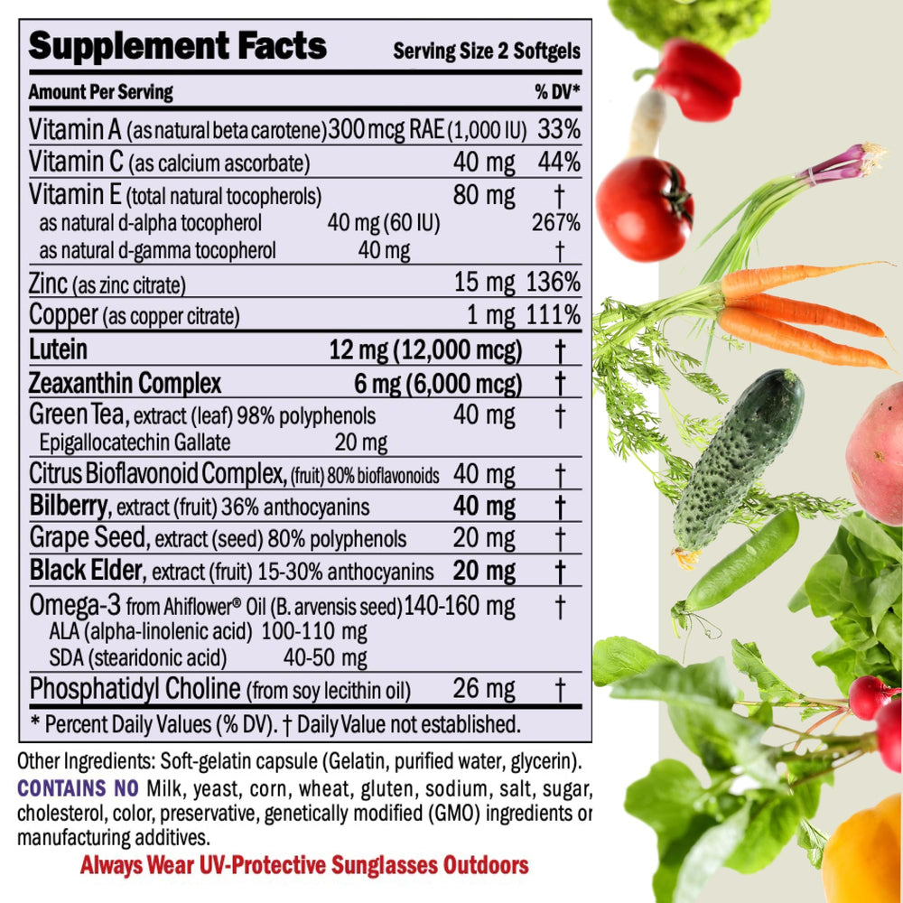 ANDREW LESSMAN Ultimate Eye Support, 12 mg, 60 Count