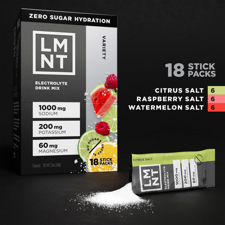 Drink LMNT Electrolytes Variety Pack, 18 Count