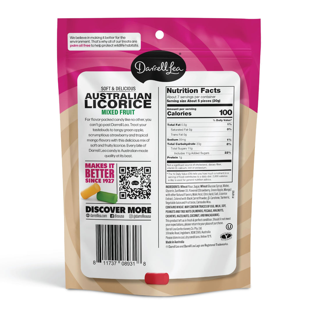 Darrell Lea Mixed Liquorice, 200 g