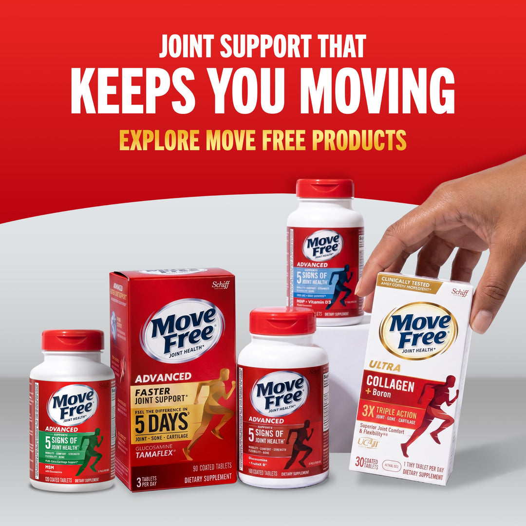 Move Free Ultra Triple Action Joint Support Supplement, 64 Count