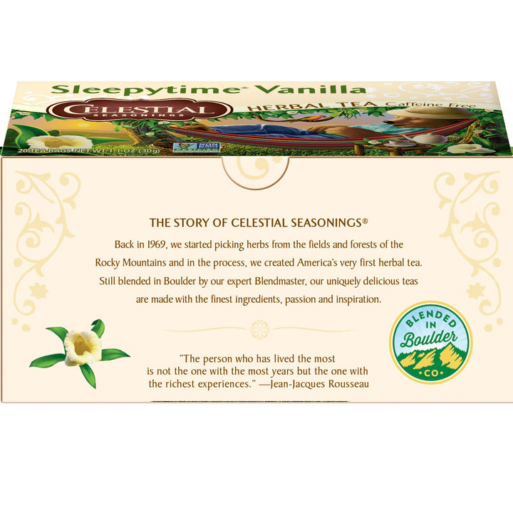 Celestial Seasonings Sleepytime Vanilla Herbal Tea, 20 Count