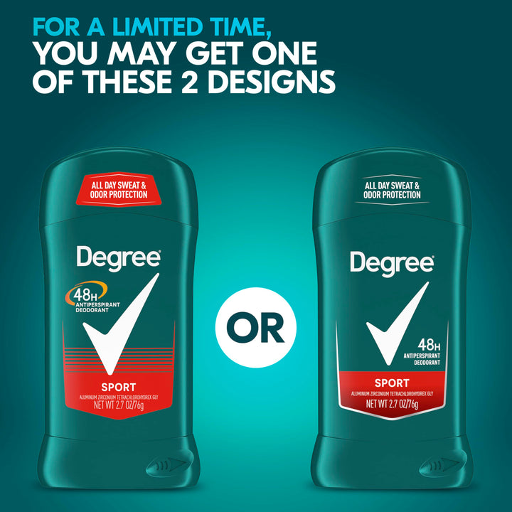 Degree Sport Invisible Antiperspirant & Deodorant Stick, 2.7 oz