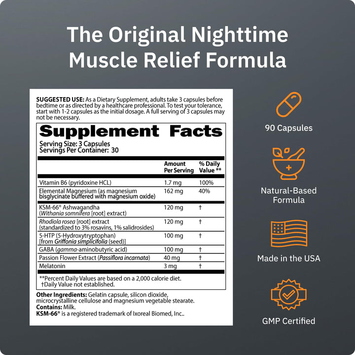 SaltWrap Mag R&R Nighttime Muscle Cramp Relief, 90 Count