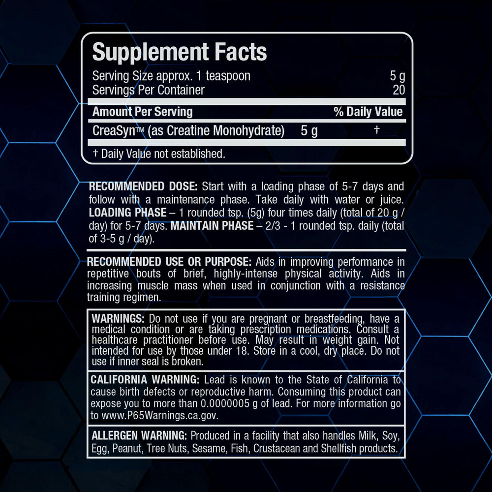 ALLMAX Creatine Powder, Micronized Creatine Monohydrate, 100 g