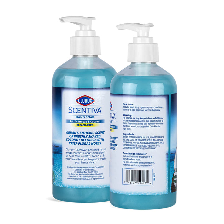 Clorox Scentiva Liquid Hand Soap, Pacific Breeze & Coconut, 14 oz