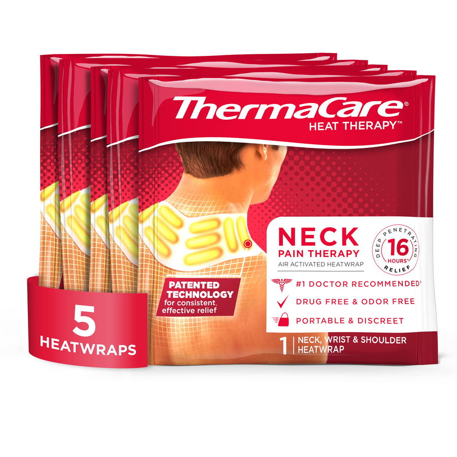 ThermaCare Neck & Shoulder Heat Wraps, 5 Count