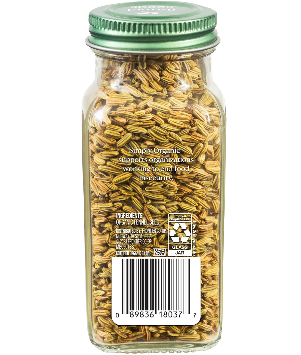 Simply Organic Fennel Seed, 1.9 oz