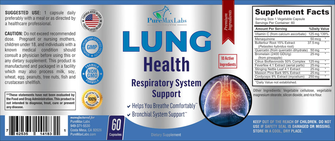 Yummyvite Lung Support Supplement, 60 Count