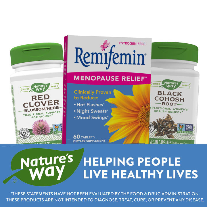 Remifemin Menopause Relief Supplements, 60 Count