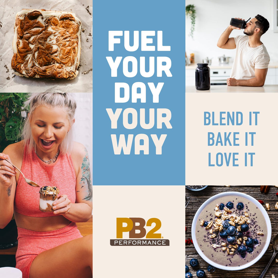 PB2 Performance Almond Plant Based Vegan Protein Powder, Almond with Madagascar Vanilla, 1 lb