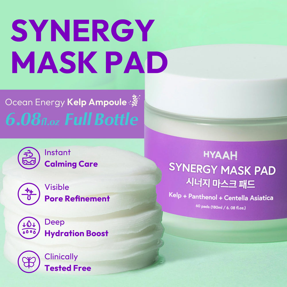 HYAAH Synergy Mask Pad, 60 Count