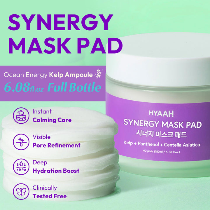 HYAAH Synergy Mask Pad, 60 Count