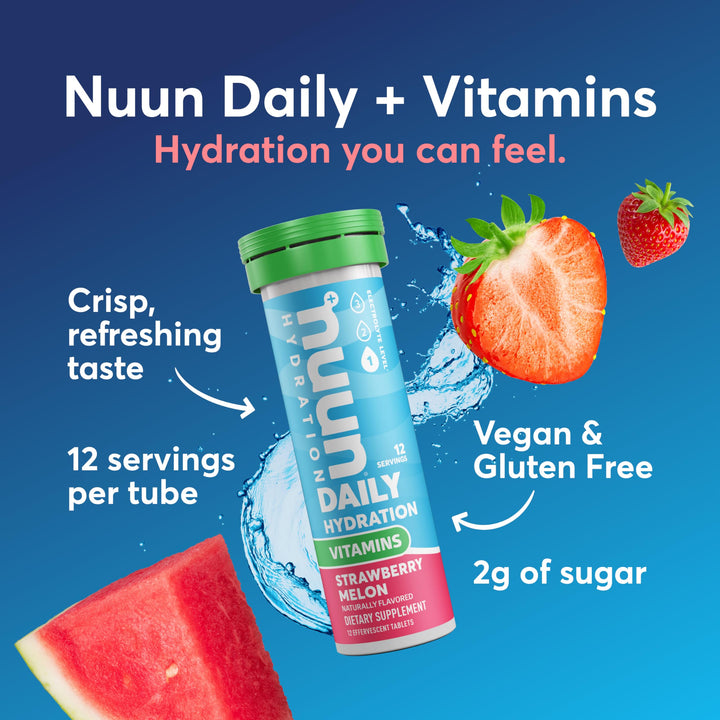 Nuun Vitamins Electrolyte Drink Tablets, Mixed Fruit, 48 Count, Pack of 4