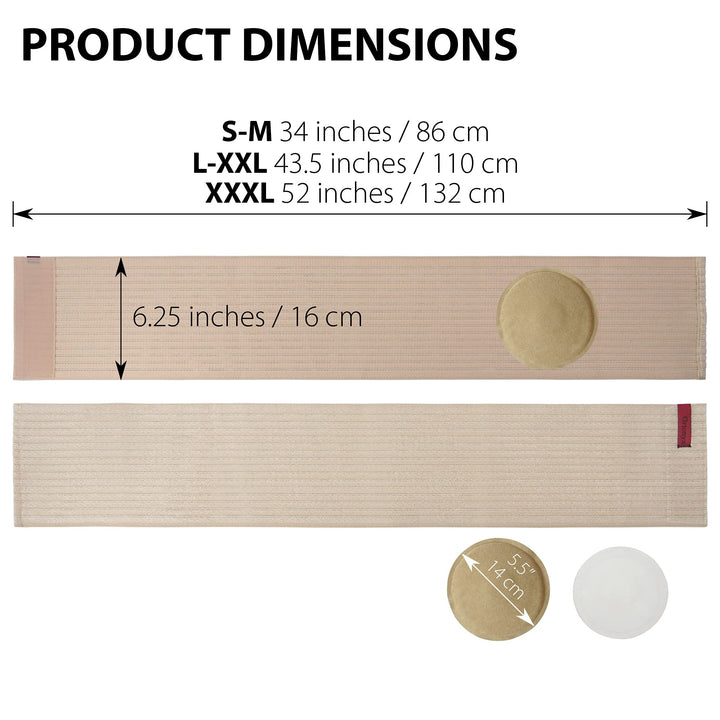 ORTONYX Umbilical Hernia Belt, Beige, L/XL
