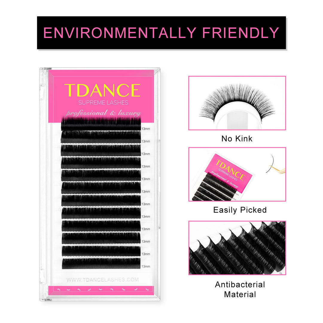 TDance Lash Extension, 0.03 C, 19 mm
