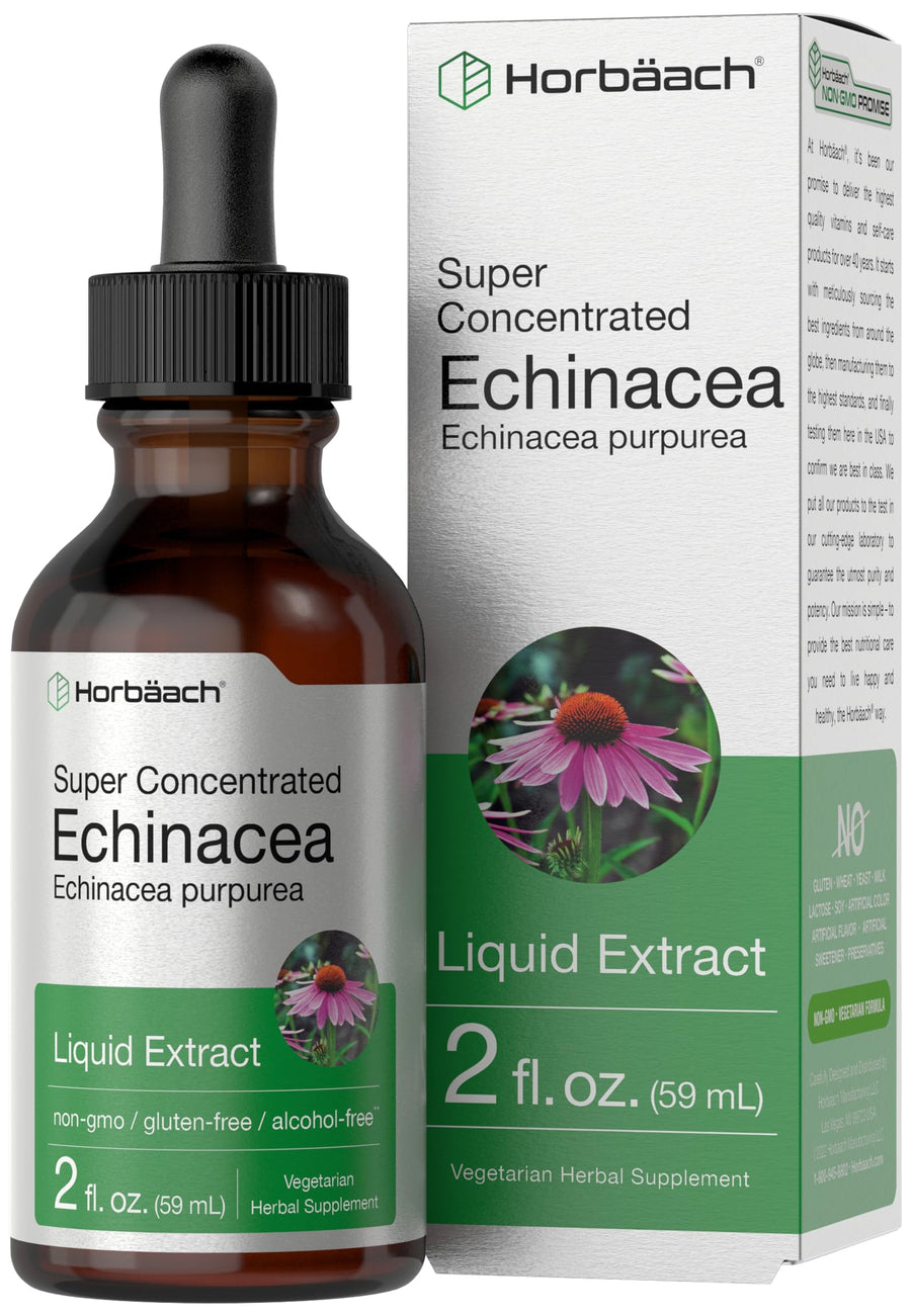 Horbäach Echinacea Liquid Extract, Alcohol Free, 2 fl oz