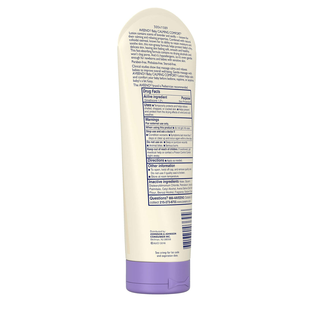 Aveeno Baby Calming Comfort Moisturizing Lotion, Lavender & Vanilla, 8 fl oz