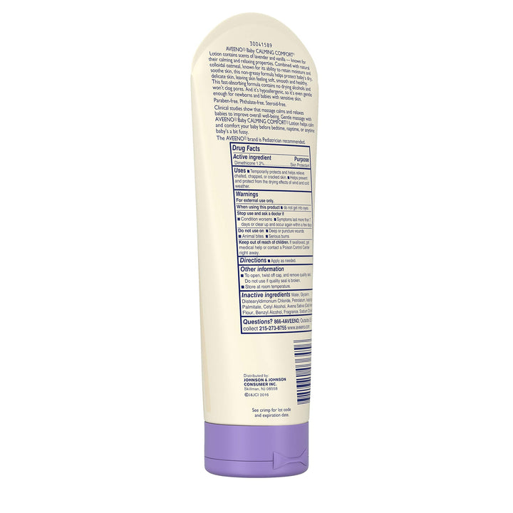 Aveeno Baby Calming Comfort Moisturizing Lotion, Lavender & Vanilla, 8 fl oz