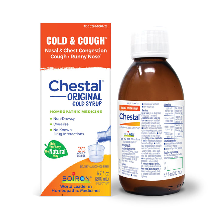 Boiron Chestal Adult Cold and Cough Syrup, 6.7 fl oz