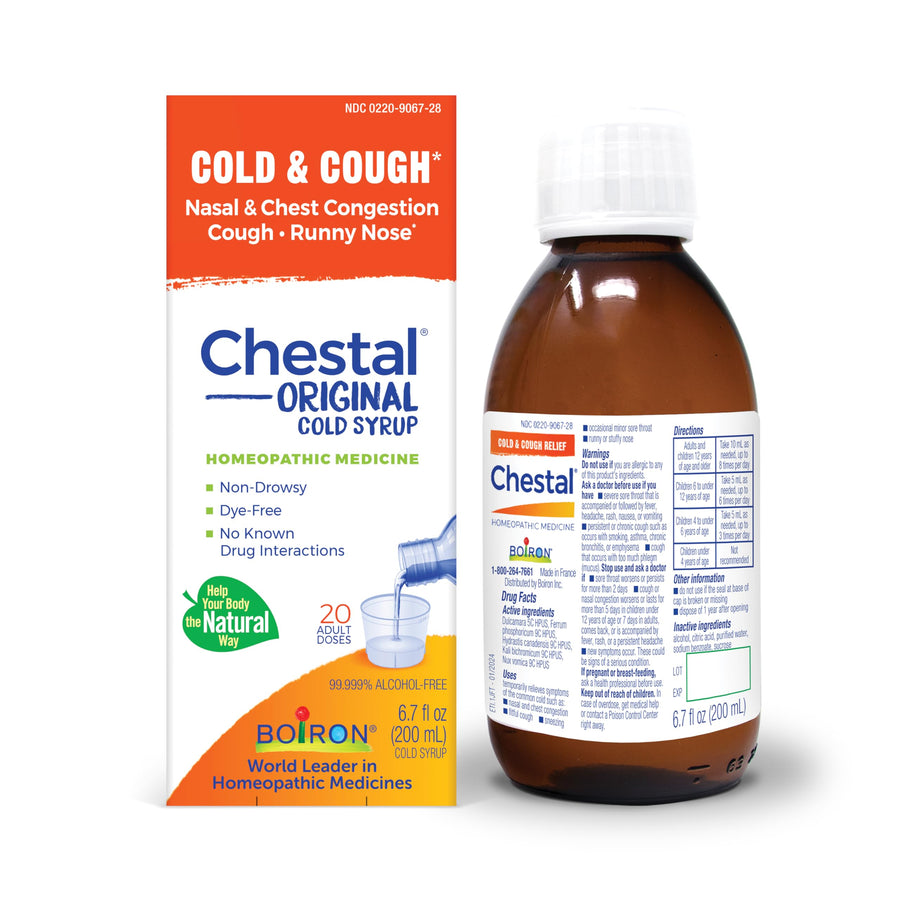 Boiron Chestal Adult Cold and Cough Syrup, 6.7 fl oz