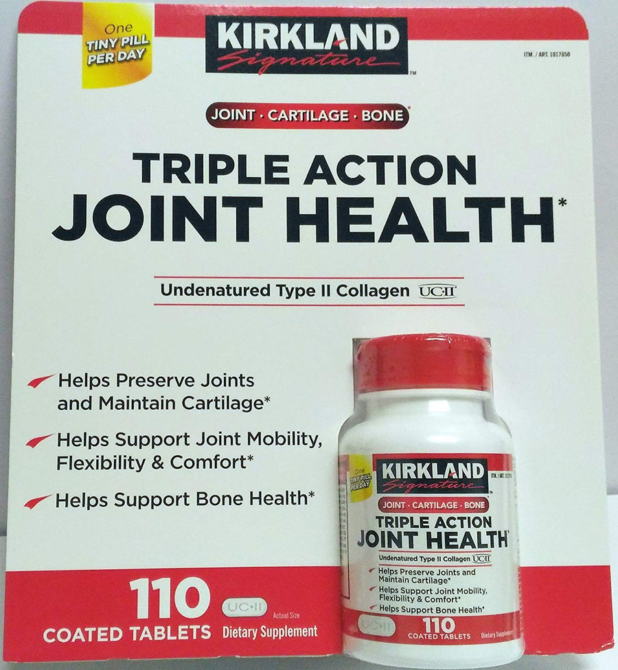 Kirkland Signature Triple Action Joint Health Type II Collagen, 110 Count