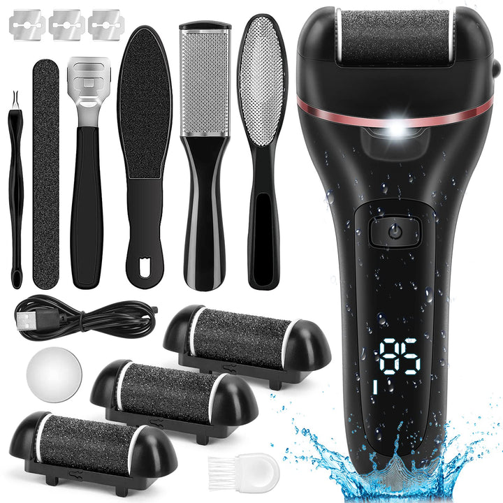 DONGYIN Electric Foot File, Rechargeable, 3 Count