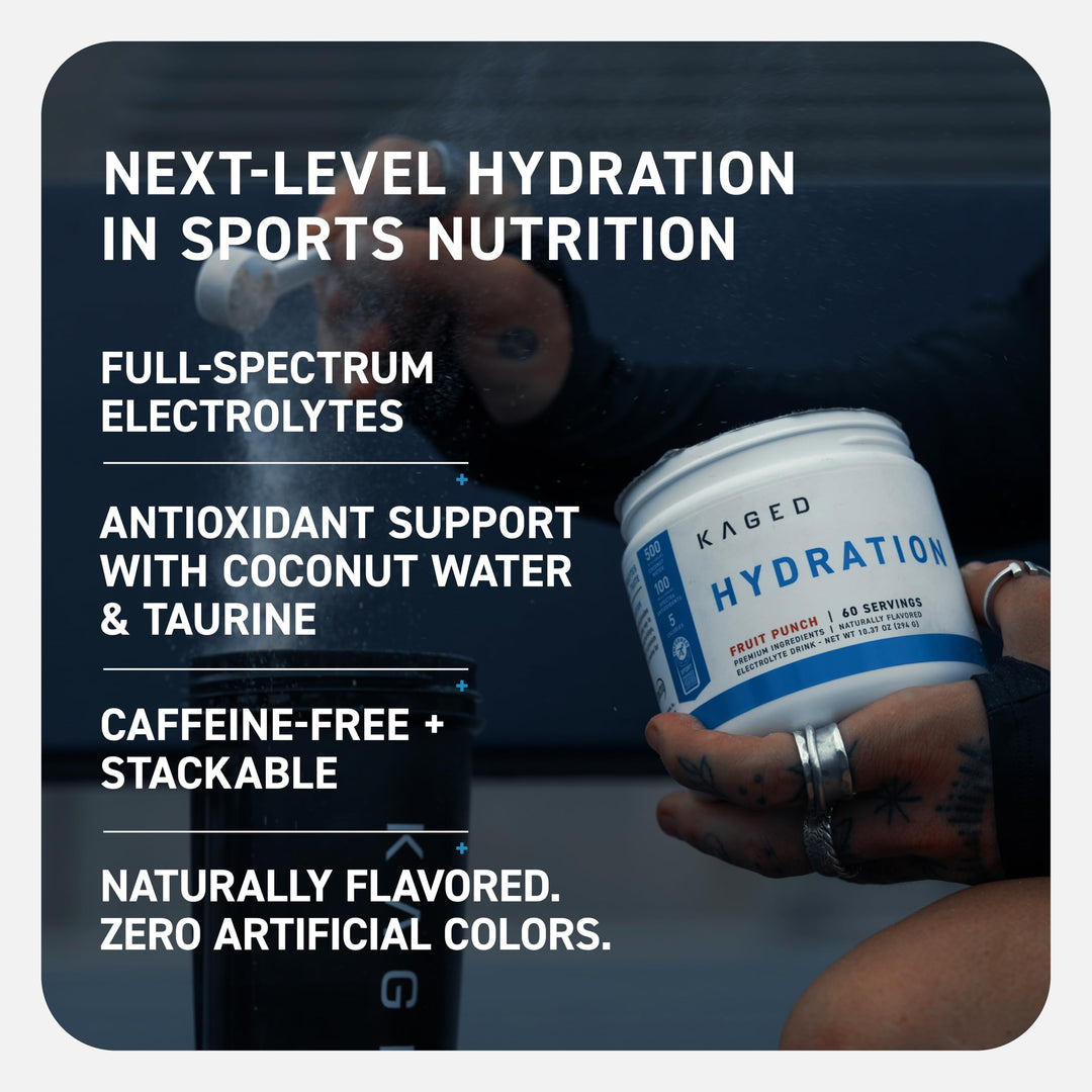 Kaged Electrolytes Hydration Powder, Apple Limeade, 60 Servings