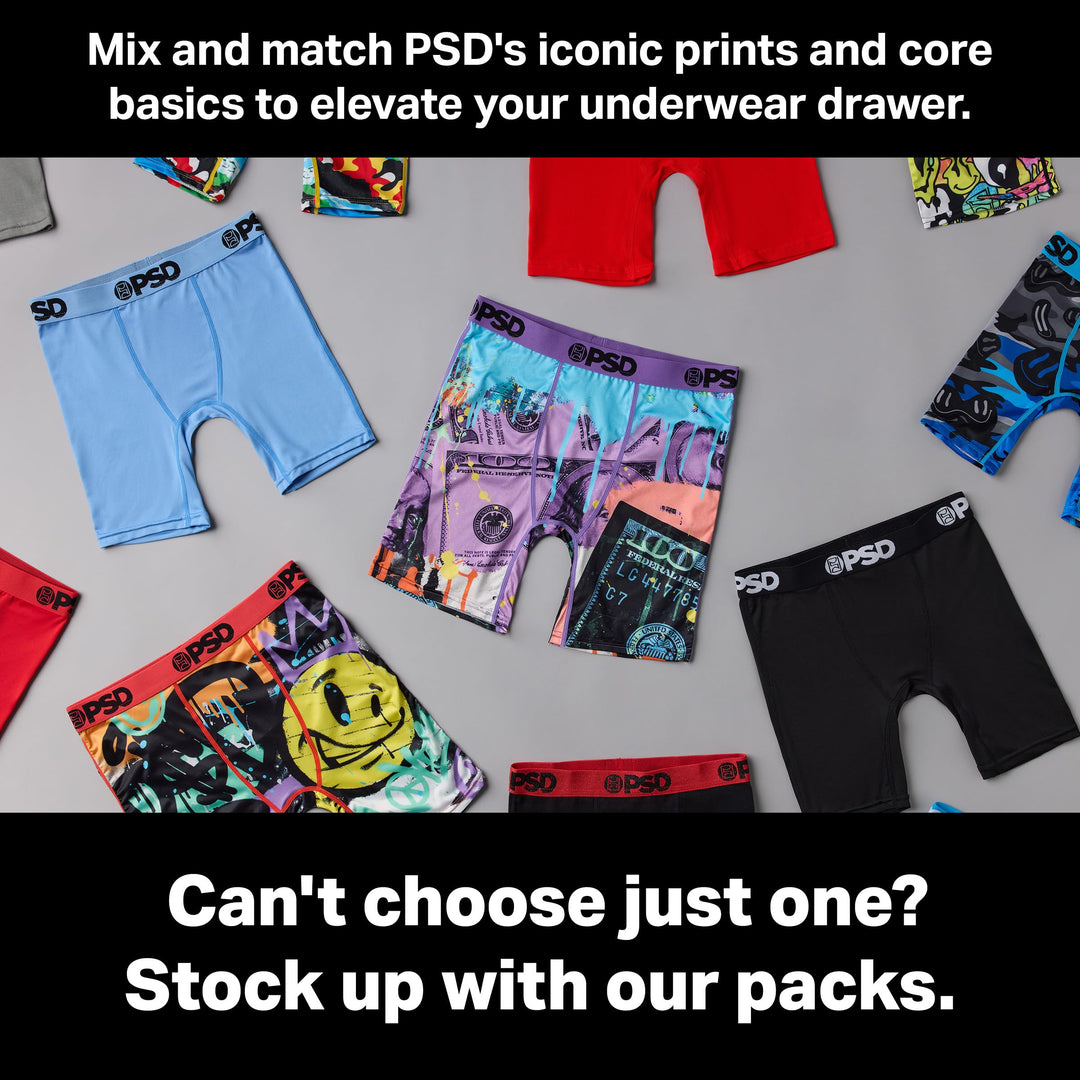 PSD Money Print Boxer Briefs, Money Strip, M
