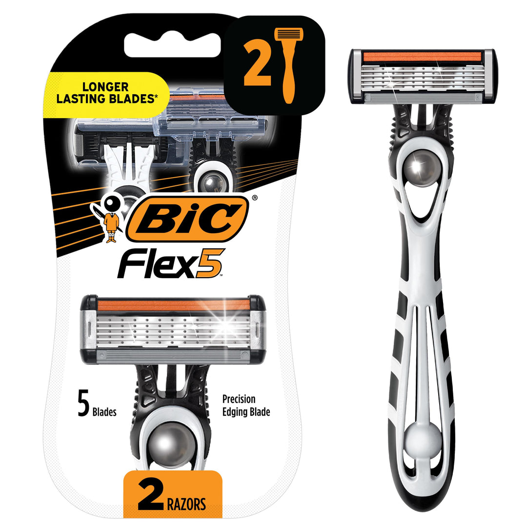BIC Flex 5 Men's Razor, Pack of 2