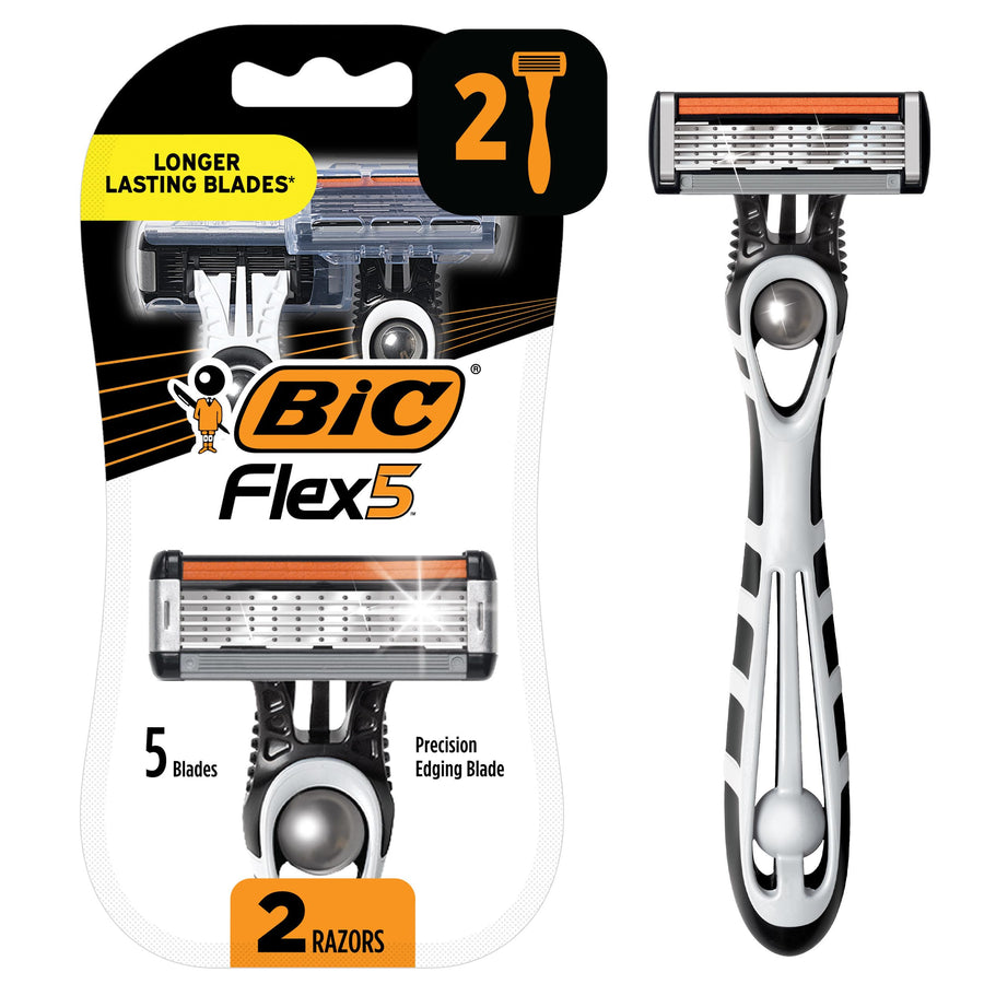 BIC Flex 5 Men's Razor, Pack of 2