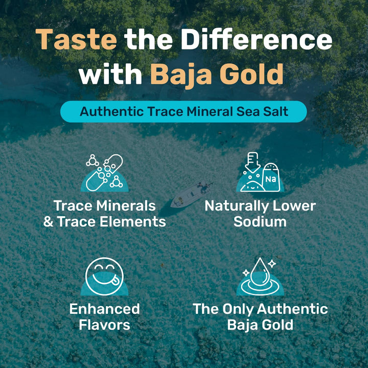 Baja Gold Signature Mineral Sea Salt, Natural Grain, 1 lb