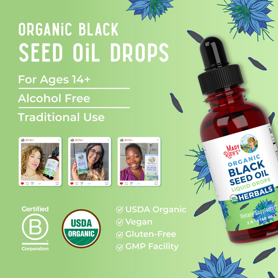MARYRUTH'S Organic Black Seed Oil, 2 oz