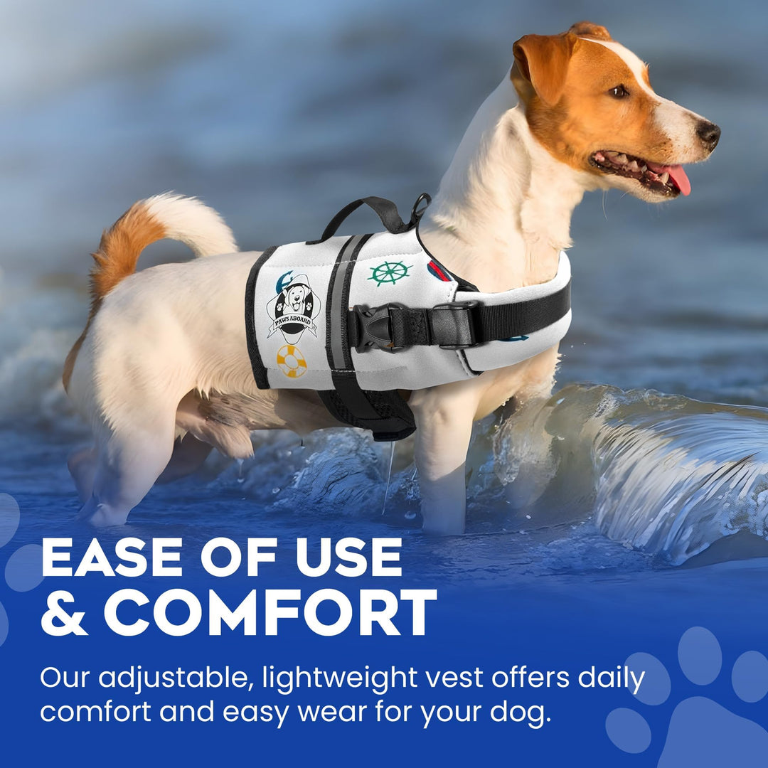 Paws Aboard Dog Life Jacket, Nautical, XX-Small