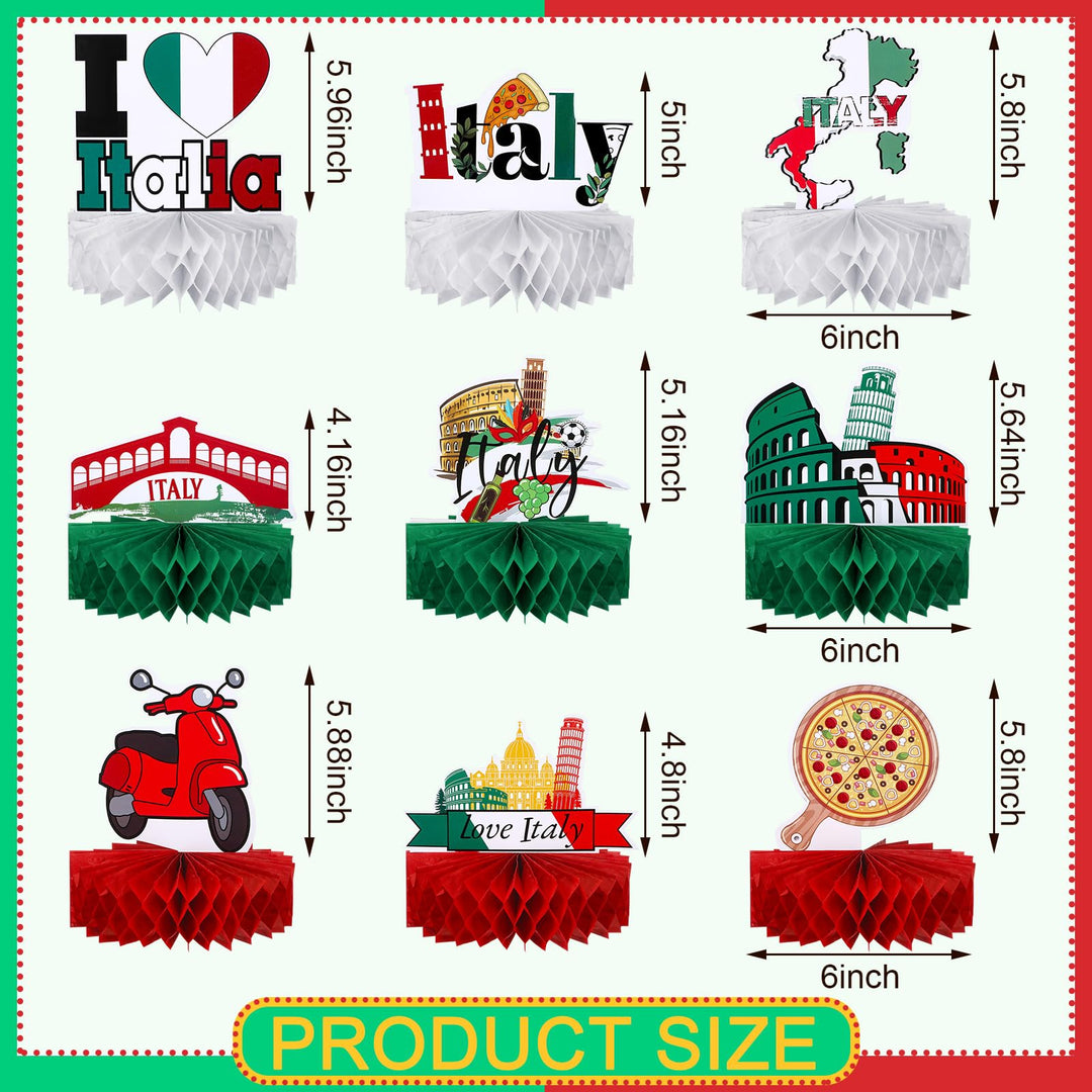 Spiareal Italy Party Decorations, 9 Count