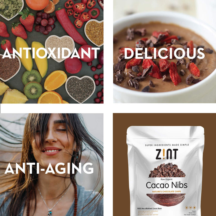 Zint Raw Organic Cacao Nibs, 8 oz