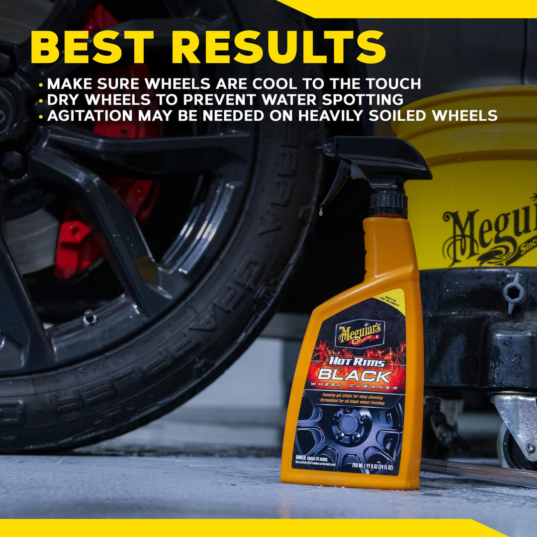 Meguiar's Hot Rims Black Wheel Cleaner, 24 oz