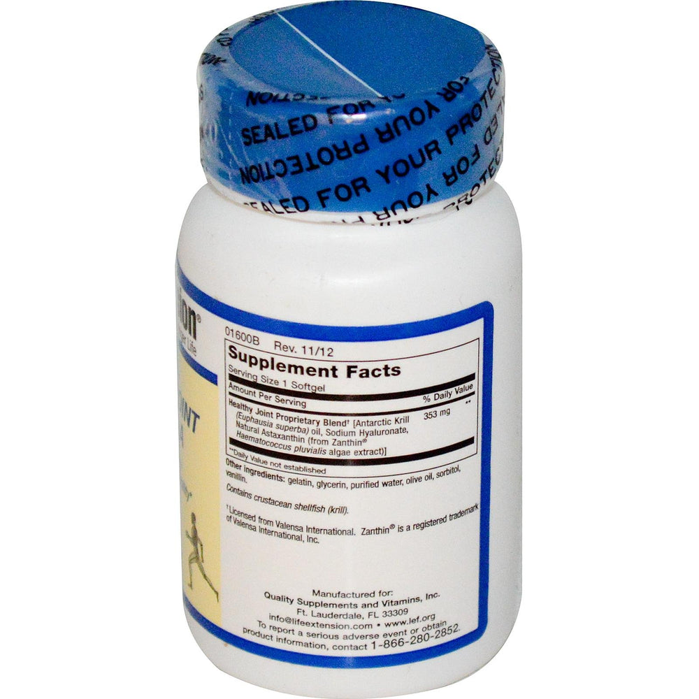 Life Extension Krill Healthy Joint Formula, 30 Count
