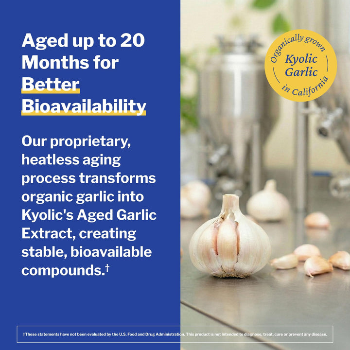 Kyolic Aged Garlic Extract Formula 109 Capsules, 240 Count